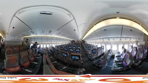 360 VIDEO- Inside the Emirates Boeing 777-300 Amazing Luxury Jet Airliner