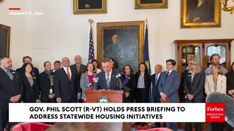 Gov. Phil Scott Holds Press Briefing About Vermont's Housing Initiatives