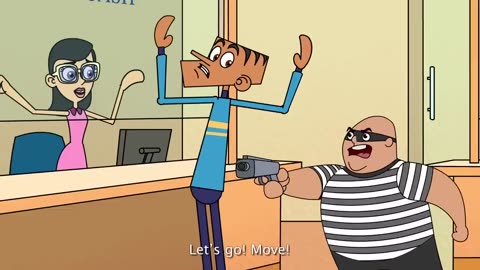 Suppandi Fights Bank robber - Suppandi Stops The Robber | Cartoon Stories - Fun...