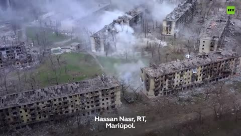 La città di Mariupol poco dopo essere stata liberata dai nazisti ucraini di Azov.le forze armate russe nella città di Mariupol, che hanno messo all'angolo i nazionalisti ucraini e chiuso le loro rotte di armamento e rifornimento di cibo.