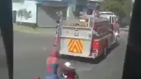 Spider Man firefighter