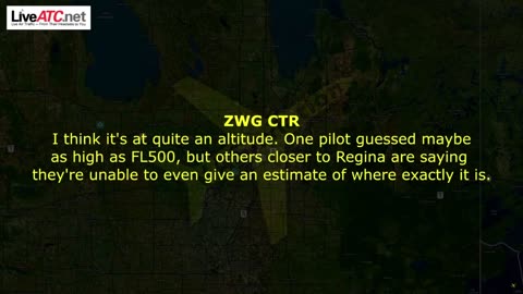 CIRVIS Report : UFO sighted by pilots over Canadian Prairies on Winnipeg ATC
