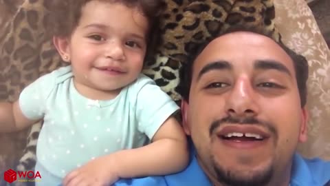 Adorable Baby And Dad Beatbox