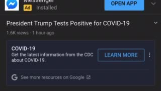 President D. Trump and First Lady tested positive for covid 19