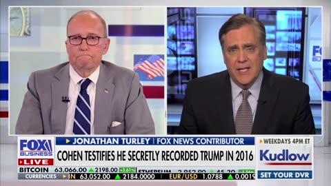 Turley Says Cohen Testimony Helped Trump Because It Showed He Was Following 'Directions'
