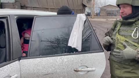 Sparta Battalion helped to evacuate the residents of Volnovakha, Donetsk, Ukraine