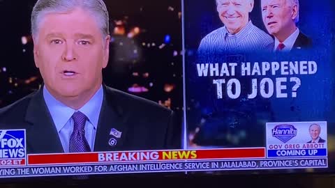Hannity from Fox, saying Biden isnt the same Guy. BIG GUY has been changed.