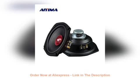 ⭐️ AIYIMA 2Pcs 5.25 Inch Hifi Full Range Speaker Units 4 8 Ohm 40W NdFeB Magnet Loudspaeker Home