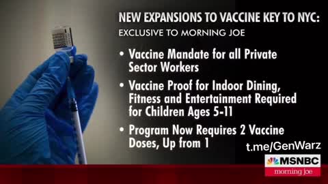 NYC Mayor DeBlasio Announces Vaccine Mandate for “All Private Sector Employers” in NYC