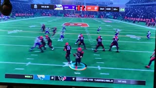Franchise mode #1 with the Bengals,this was a frustrating game