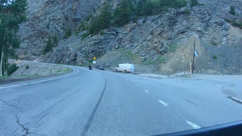 Million Dollar Highway Northbound to Ouray, CO