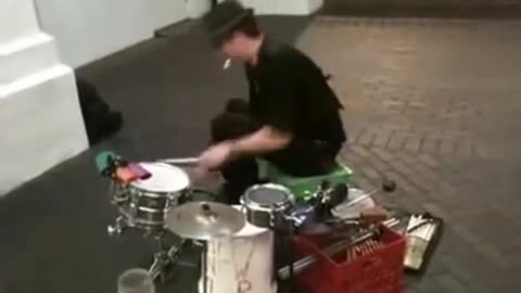 Mike Alaska the Street Drummer