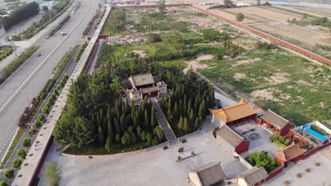 Ebo Tai 阏伯台, the first star observatory of China 🇨🇳 (2018-06) {aerial}