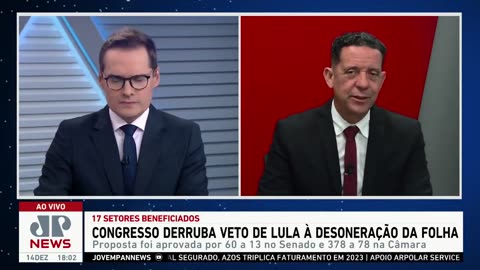 Congresso derruba veto de Lula (PT) à desoneração da folha