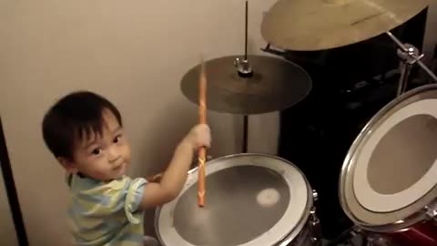 A wonderful young drummer