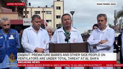 Hundreds of patients at al-Shifa need to be evacuated: Gaza official