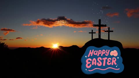 (No Sound) Happy Easter Digital Art TV/PC Screensaver Background