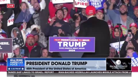 "Genocide Joe" Shouted at Trump Rally in Pennsylvania