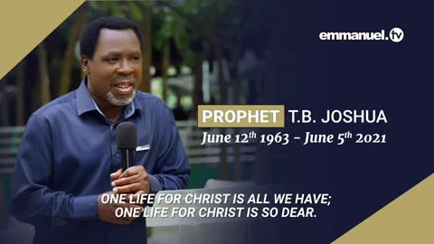 Prophet T.B Joshua last word, Before he died