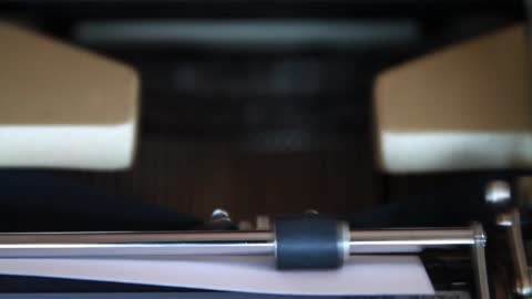 Close Up Video Of Typewriter