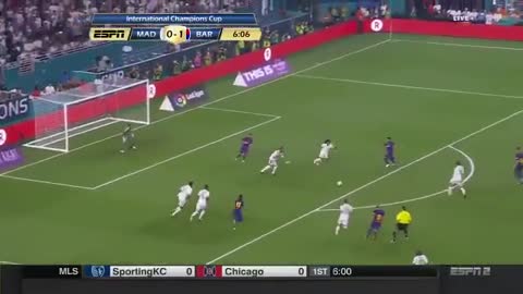 Rakitic Goal vs Real Madrid in Miami