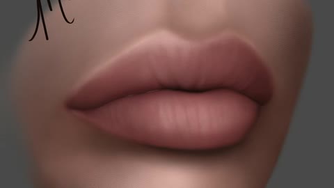 Painting lips in procreate