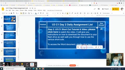IC U3 Day 2 Part 1: Word Short Cut Basics