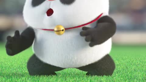 Come exercise! The fat on the waist will soon be gone # panda funny anime