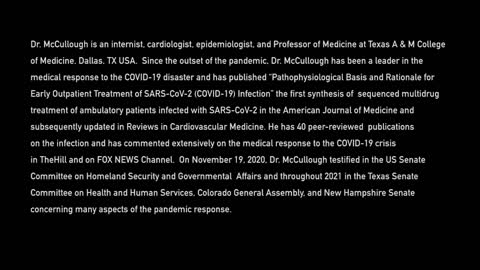 Dr. Peter McCullough: Conclusion (Part 17) | The Washington Pundit