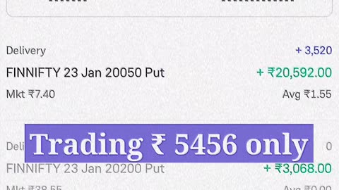 😱 मात्र 5456 से ट्रेडिंग करके बुक किया 70,000 हज़ार से ज़्यादा का मुनाफ़ा । FINNIFTY Expirey| Groww