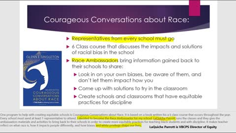 Proof of Critical Race Theory In VA Beach Schools