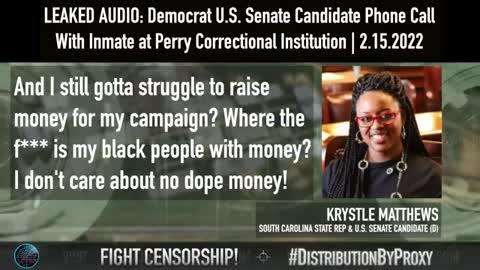 Dem, Krystle Matthews Advocates For ILLEGALLY Funding Campaign with "Dope Money"