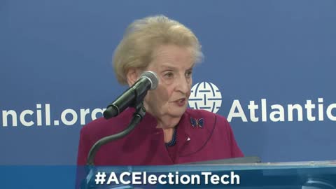 Madeleine Albright at the Atlantic Council in Washington DC 2015