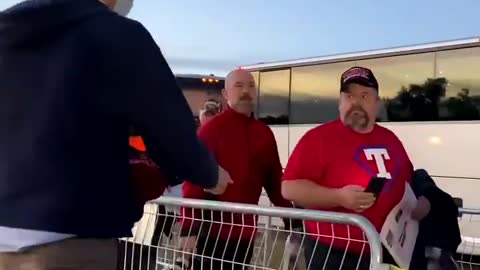 Leftist Literally Gets On His Knees to Beg Trump Supporter to Wear Mask