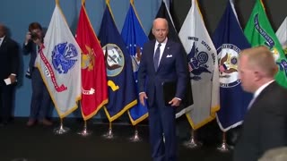 Biden Bizarrely Says He Needs Permission to Leave Room After Giving a Speech