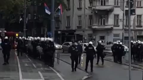 Belgrade, Serbia: EuroPride counter protesters clash with police (Sept. 17, 2022)