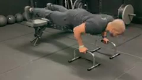Feet Elevated Push-Ups w/ Push-Up Bars From Stabil FIT Life #StabilFITLife