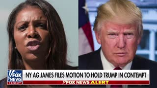 New York Attorney General Letitia James has filed a motion to hold Trump in contempt