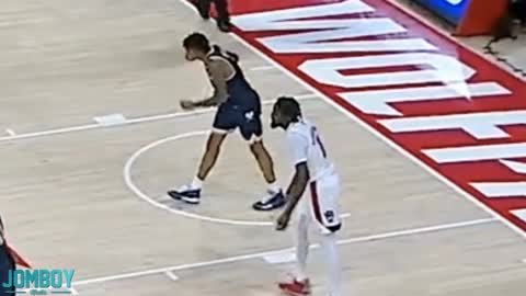 Basketball player pukes on opponent, a breakdown
