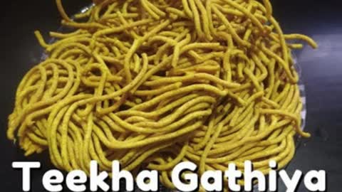 Tikha Gathiya | Bhavnagari Teekha Gathiya Recipe
