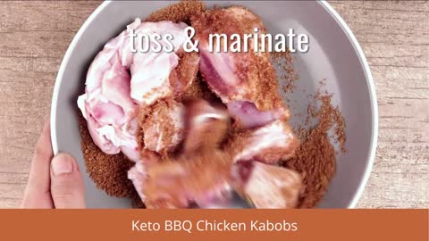 KETO BBQ Chicken Kabobs | KETO Diet Recipe