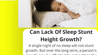 Does sleep has impact on height?