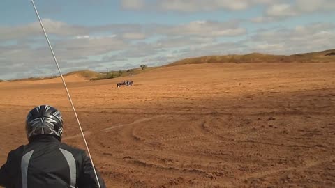 Crazy SandRail that almost ran over us