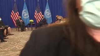 Reporters Forcefully Shooed Away By Biden's Handlers