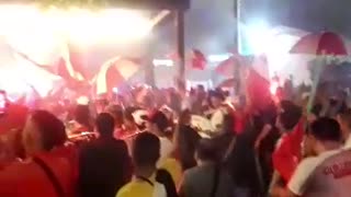 hinchas del américa de cali en Bucaramanga 2