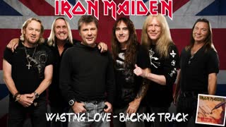 Iron Maiden Wasting Love (Guitar Backing Track)
