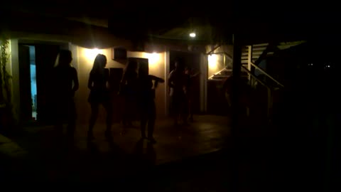 Girls dance to Samba music