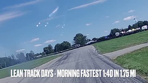 LEAN track day (leap frog) - 9/11/21