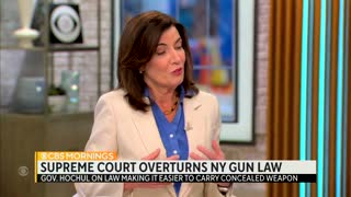 NY Gov. Kathy Hochul talks about gun laws