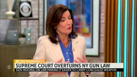 NY Gov. Kathy Hochul talks about gun laws